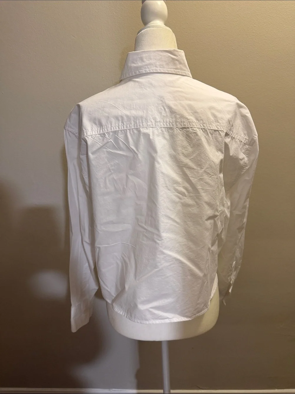 Banana Republic Classic White Button-Down Shirt - crop - size XS